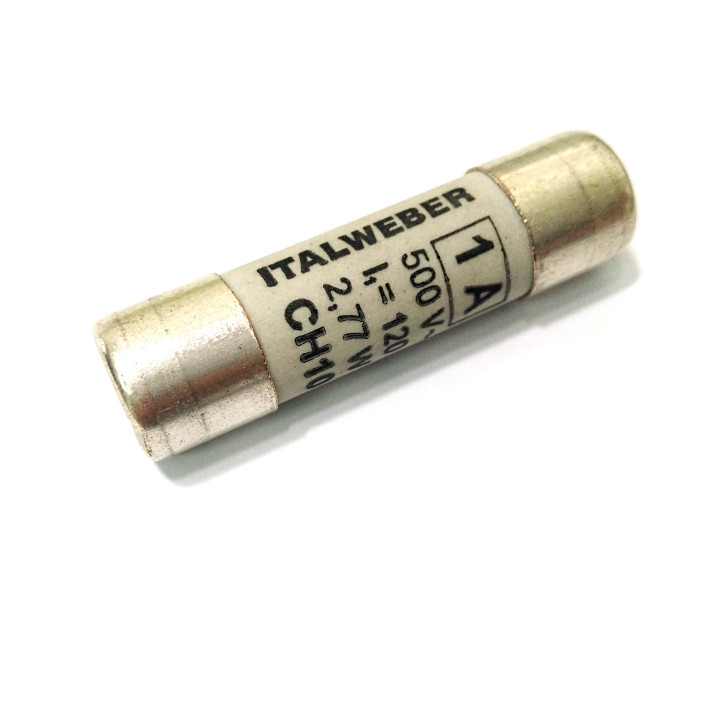 ITALWEBER 1421001 CH10 - Fusibile Cilindrico 1A 120kA 500V