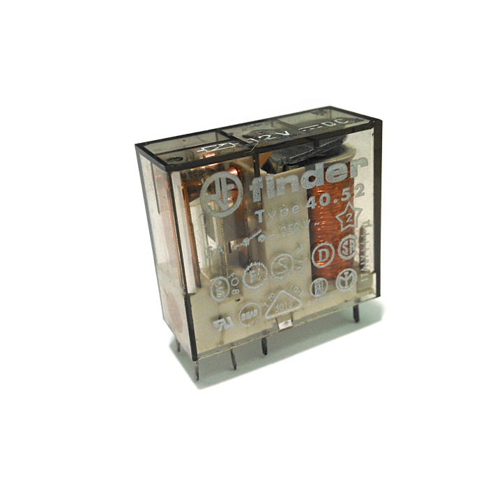 FINDER 40.52 - Rele Elettromagnetico DPDT 5A 24VDC