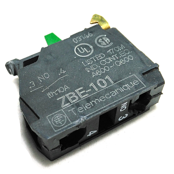 TELEMECANIQUE ZBE-101 - Blocco Contatti Terminale a Vite 1NO 3A 240V