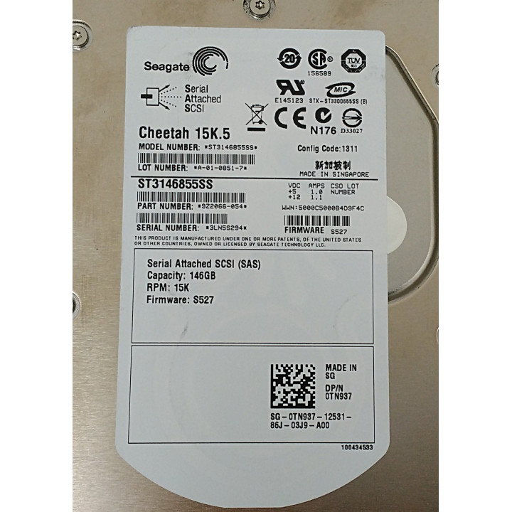 SEAGATE 9Z2066-054 -Hard Disk 146Gb SCSI SAS 15K.5 
