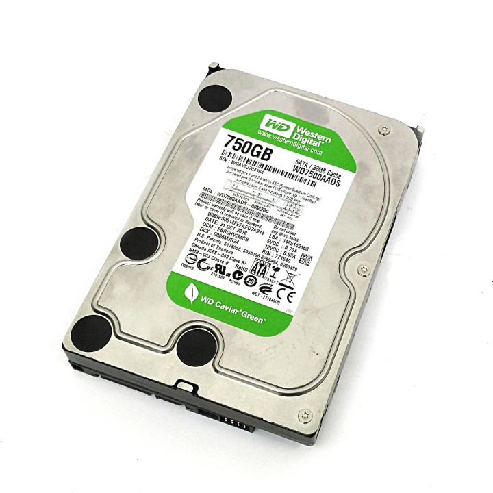 WESTERN DIGITAL WD7500AADS - Disco Rigido da 750GB SATA 32MB CACHE - Mod. W07500AADS-00M2B0