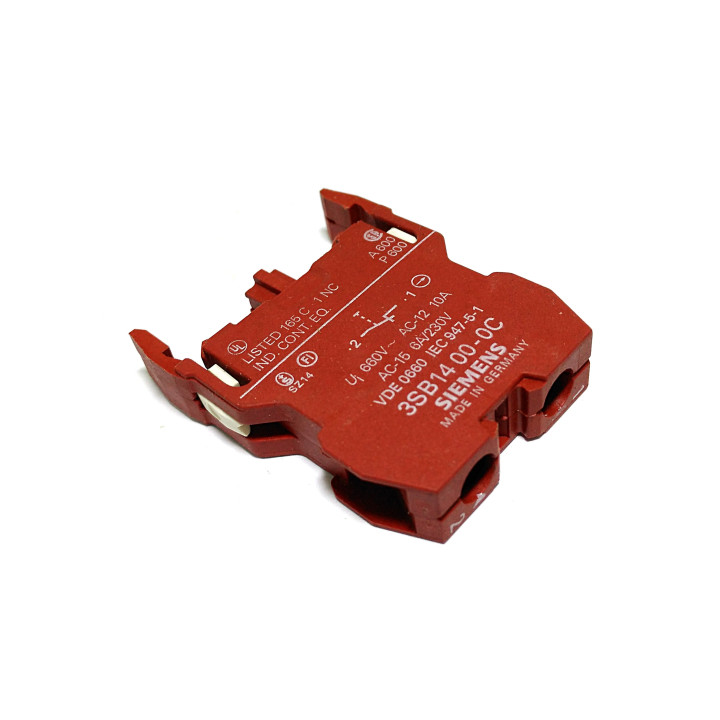 SIEMENS 3SB1400-0CE - Blocco Contatti 1NC 660VAC 10A