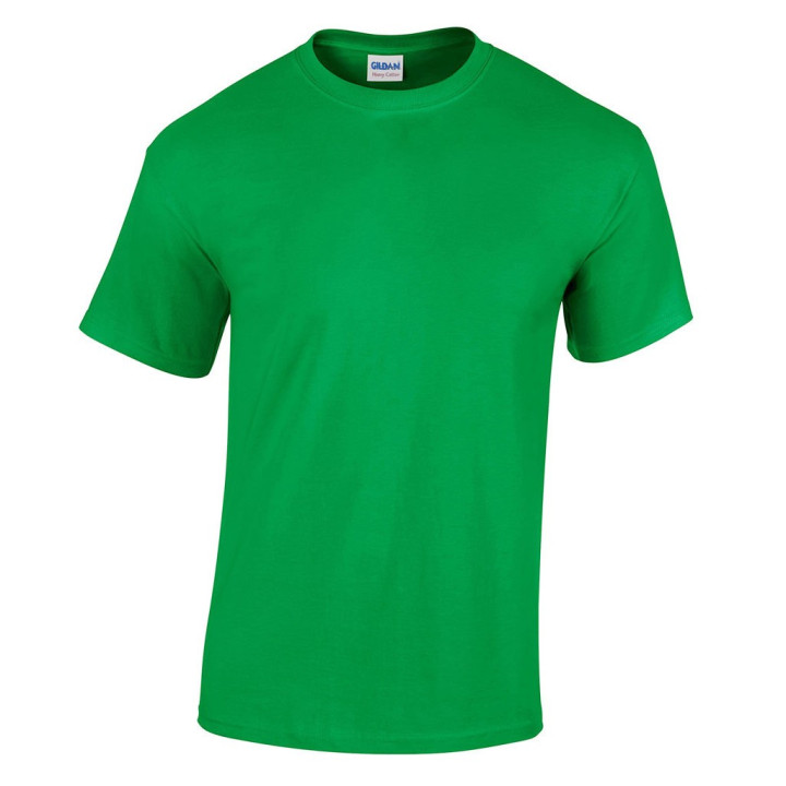 GILDAN Ultra Cotton - T-Shirt da Lavoro Girocollo Manica Corta in Tessuto 100% Cotone Verde - Tg XL