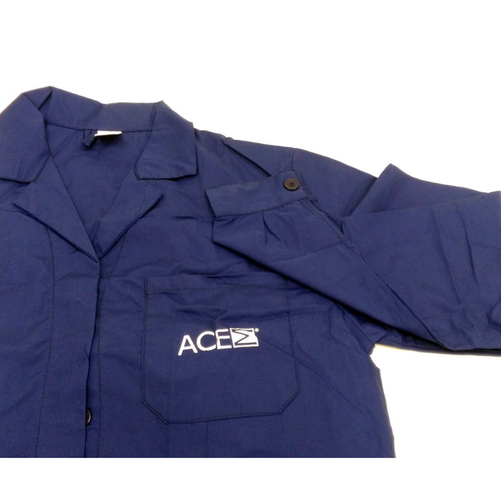 RN - Camice da Lavoro Manica Lunga in Tessuto Cotone/Poliestere Blu - TG 50