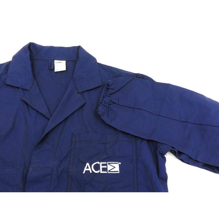 RN - Camice da Lavoro Manica Lunga in Tessuto Cotone/Poliestere Blu - TG 50