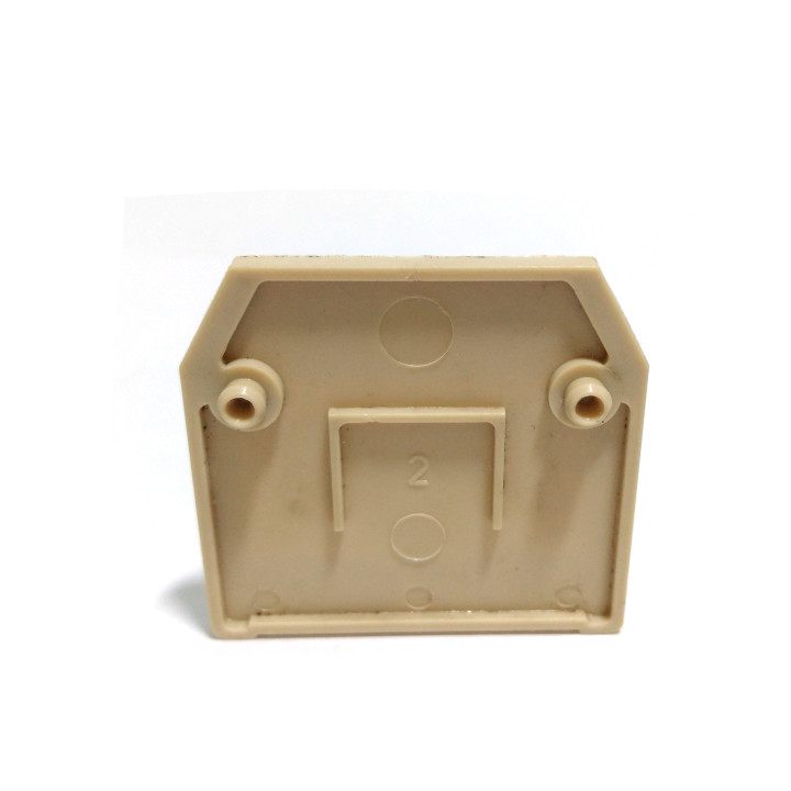 LEGRAND 15-006-976 - 5x Piastra Terminale Beige 30x32x2mm