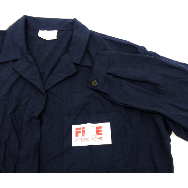 PeP - Camice da Lavoro Manica Lunga in Tessuto Cotone/Poliestere Blu - Tg XXL