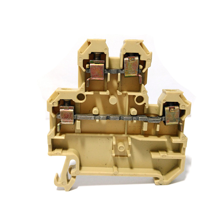 WEIDMULLER DK4Q - 5x Morsetto Componibile Passante 400V 2.5mmq Beige