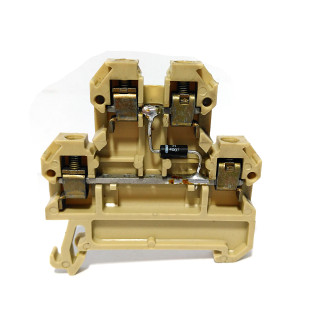 WEIDMULLER DK4Q - 5 x Morsetto Componibile Passante 400V 2.5mmq Beige