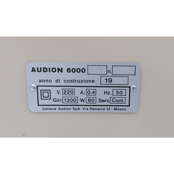 AUDION E/0-6897 - Affrancatrice Manuale del 1985 AUDION 6000