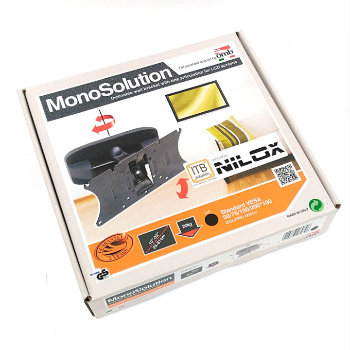 ITB Solution OMO6070 - Supporto a Muro per TV LCD a Schermo Piatto - Nero