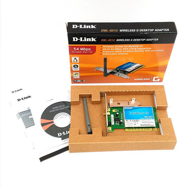 D-link DWL-G510 - Wireless G Desktop Adapter 54 Mbps
