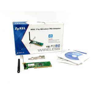 ZyXEL G-302 - Wireless PCI Adapter 54 Mbps 802.11g con antenna Rimovibile