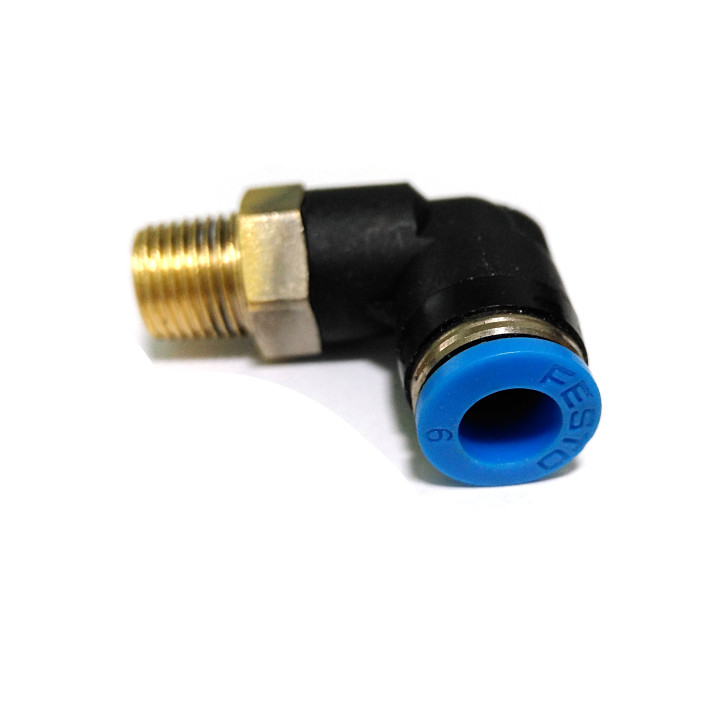 FESTO QSL-1/8-6 - Raccordo a L Filetto Maschio R1/8" per Tubo da 6mm 10Bar