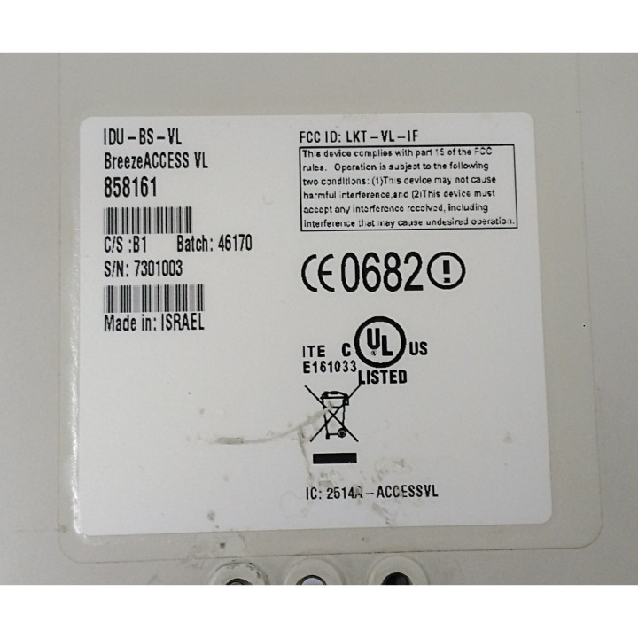 Alvarion 858161 - Breeze ACCESS VL IDU-BS-VL