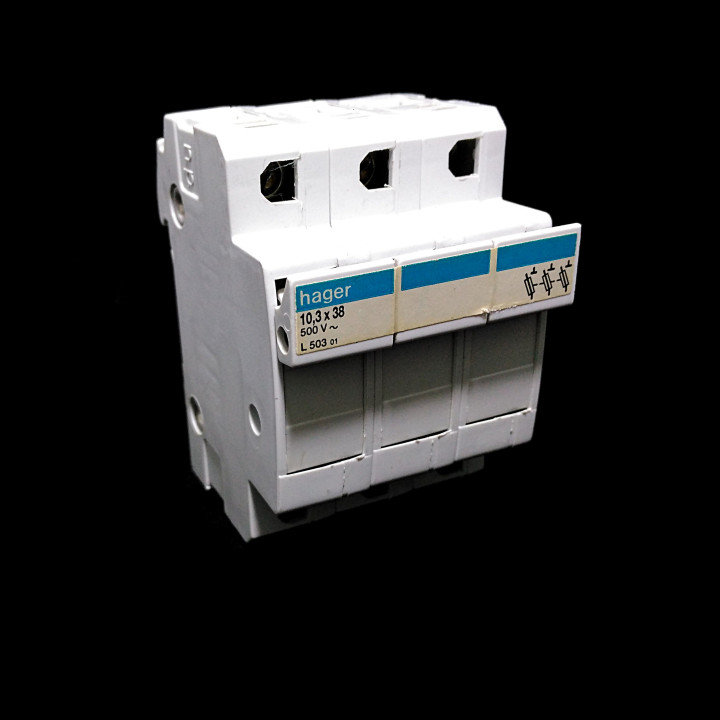 HAGER L503 - Portafusibile 3-Pole 10.3x38 32A 500V
