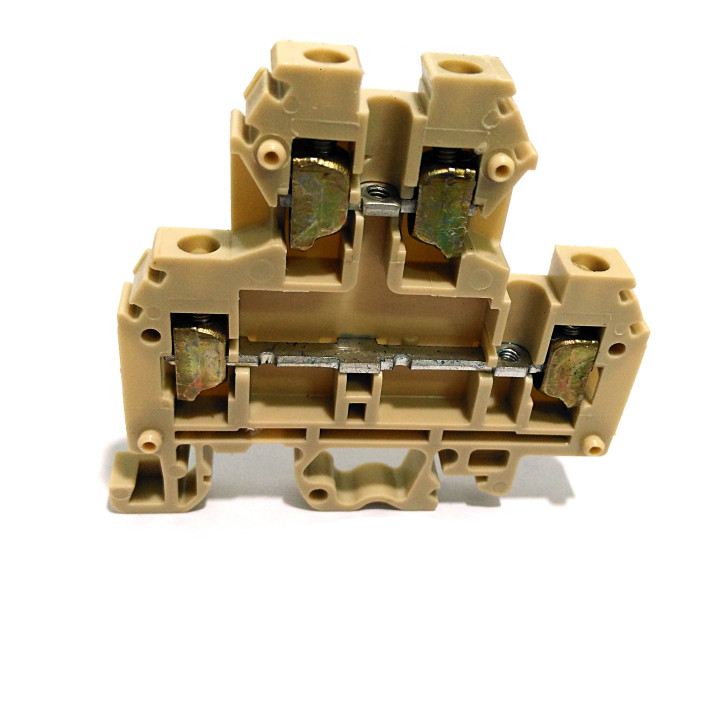 LEGRAND 37078 - 5x Morsetto di Collegamento 500-600V 4mmq Beige