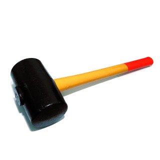 OSCA DIN-1410 - Martello di Gomma con Manico in Legno 735gr - L 300mm
