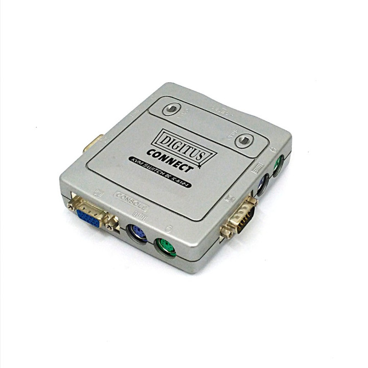 DIGITUS IC-612l - Mini Switch 2-Port PS/2+VGA KVM SWITCH DC IC-612-l