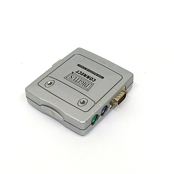 DIGITUS IC-612l - Mini Switch 2-Port PS/2+VGA KVM SWITCH DC IC-612-l