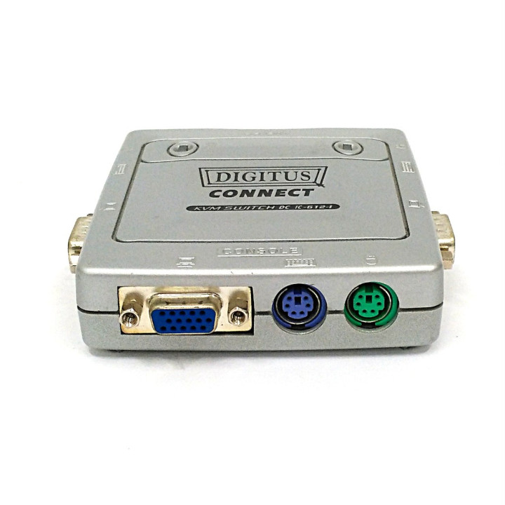 DIGITUS KVM IC-612l - Mini Switch 2-Port PS/2+VGA