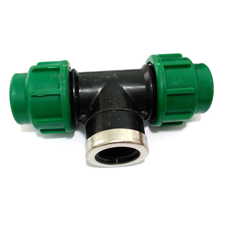 OEM - Raccordo a T Femmina in Plastica 25x3/4" 10Bar