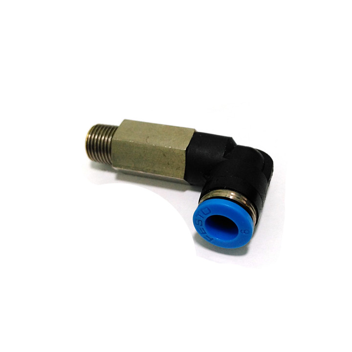 FESTO QSLL-1/4-6 - 2x Raccordo Lungo a L  R1/4" Maschio per Tubo da 6mm 14Bar