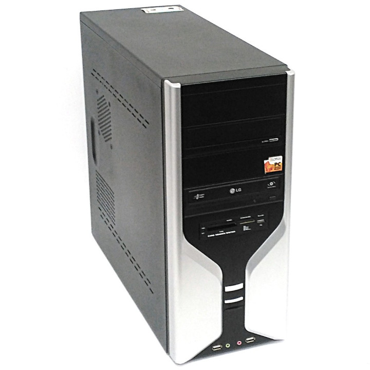 S-TECH PC Intel E2200 - 1x1Gb DDR2 - Black/Silver