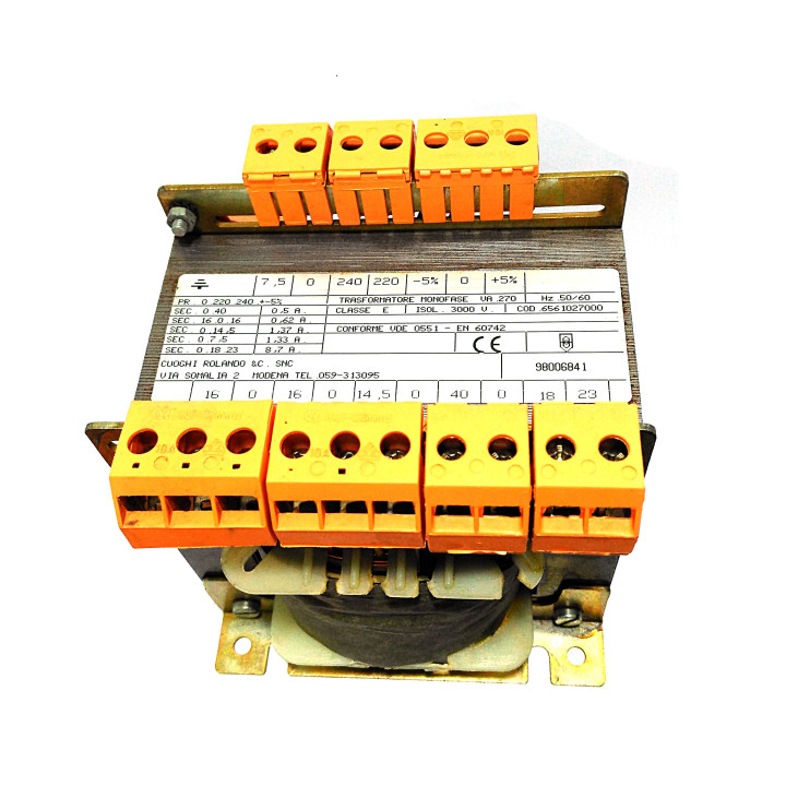 CUOGHI ROLANDO - Trasformatore Monofase 270VA 220-240V 50-60Hz