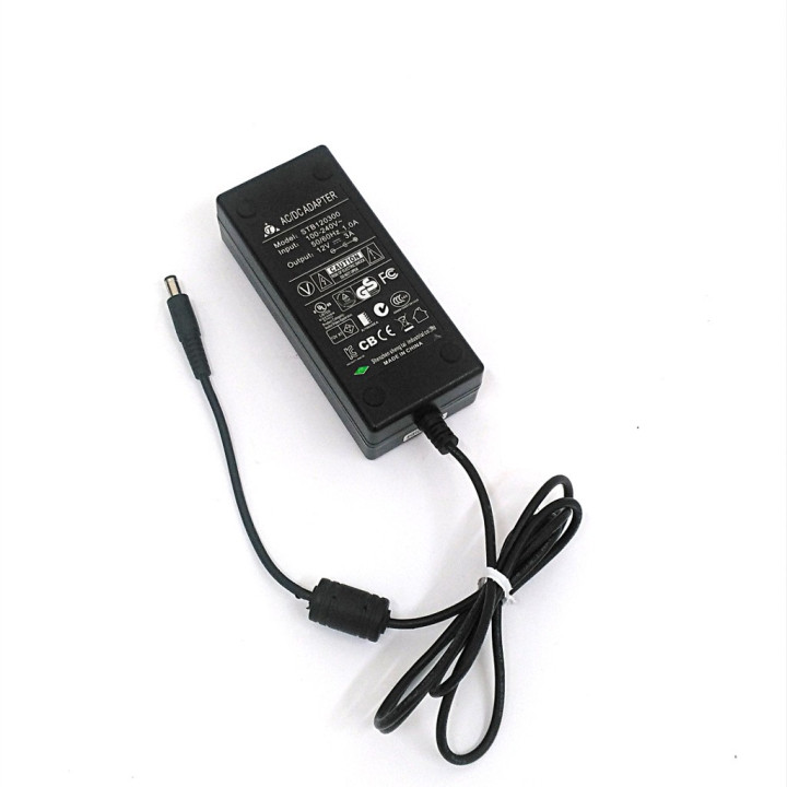 Alimentatore STB120300 12V 3A - Nero