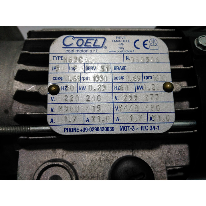 COEL H-63-C - Motore Eletrico Trifase 0.28Kw IP54