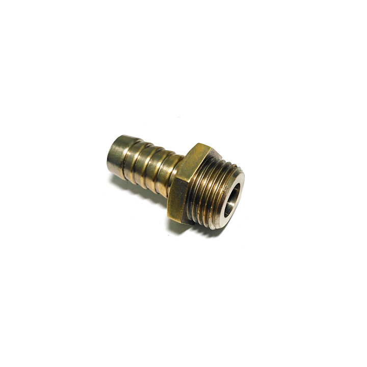 Raccordo in Ottone 1/2"M con Portagomma in Resca da 13mm - OEM