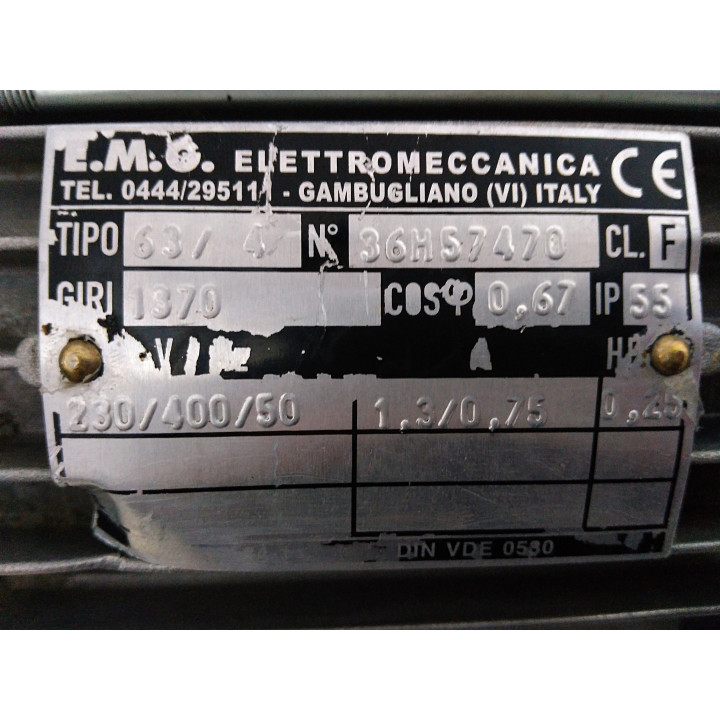 E.M.G 63/4 - Motore Asincrono Trifase