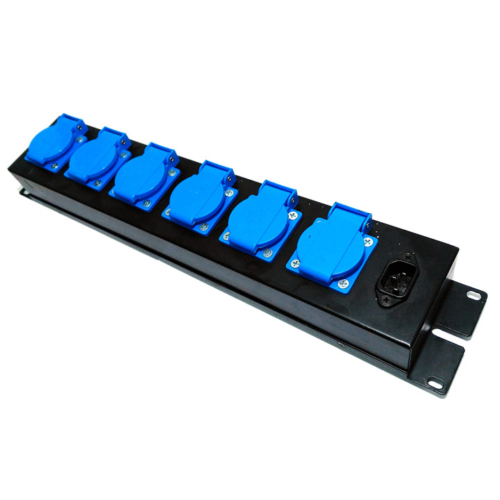 VIVANCO EKS6S - Ciabatta Multipresa 6 Posti 16A 250V 3500W Max - Interruttore - Nero