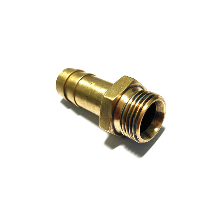 Raccordo in Ottone 1/2"M con Portagomma in Resca da 13mm - OEM