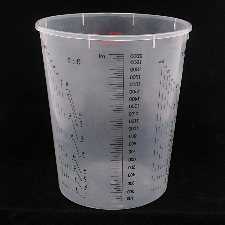 COLAD 9410300 - Tazza di Miscelazione Graduata in Plastica Trasparente - 2300ml