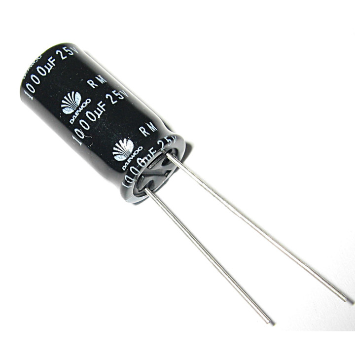 Electrolytic Capacitor THT - 1000uF 25V