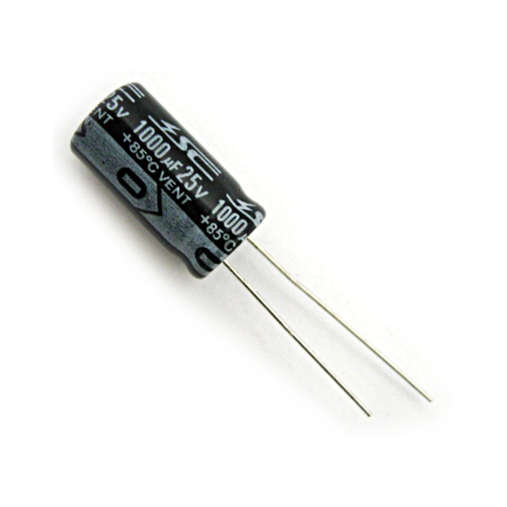 SC - 5 x Condensatore Elettrolitico THT - 1000uF 25V