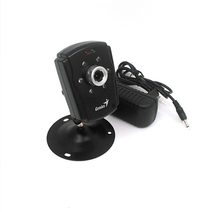 GENIUS SECURE300R - Telecamera di Rete con Sei Visioni Notturne a Infrarossi IPCam SECURE300R - Nero