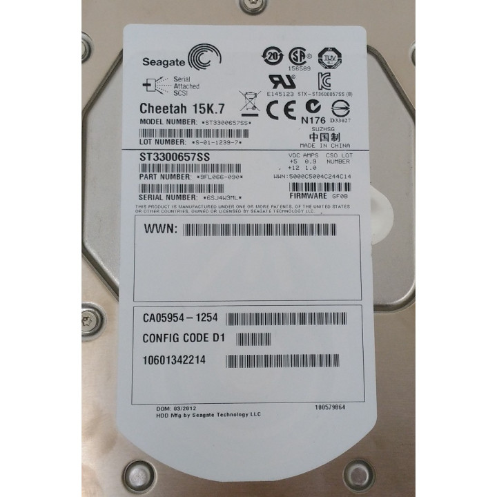 SEAGATE 9FL066-090 - Hard Disk Cheetah 15K.7 300Gb SAS