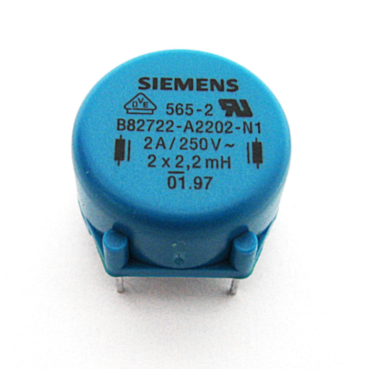 EMI Filter Choke - Radial Inductor 2x2.2mH 2x2A 250V