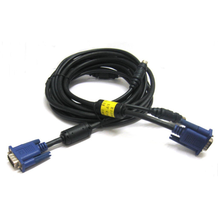 OEM E118405 - Cavo Per Monitor LCD/TFT con Attacchi Maschio e PS/2 - Lunghezza Mt. 1.80 - Nero