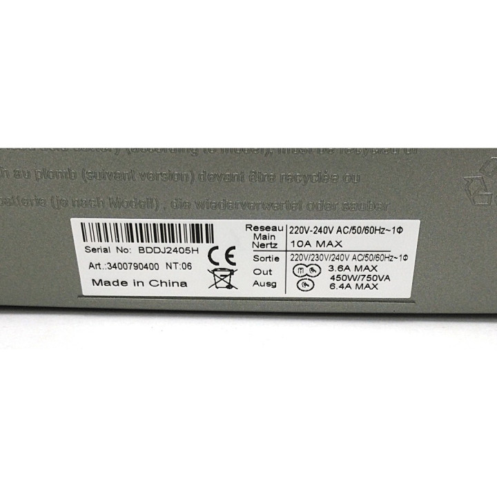 MGE 3400790400 - USBS UPS ELLIPSE 750 - Batteria Nuova