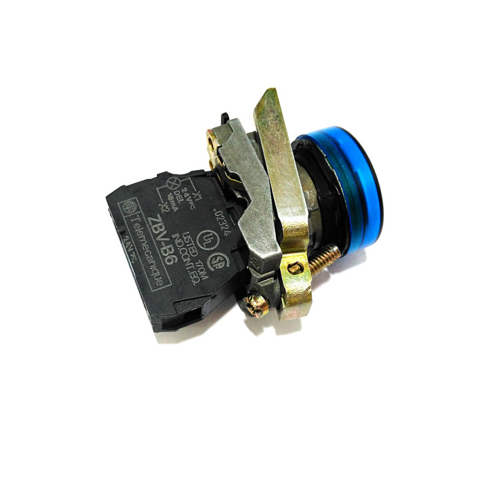 TELEMECANIQUE ZBV-B6 - Blocco Conttato con Testa Lampade Blu