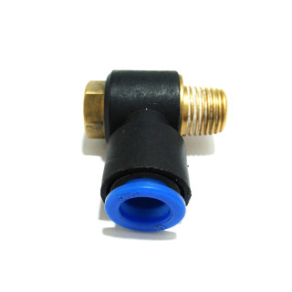 SMC KQ2V10-G03A - Raccordo a L Filettato Maschio 3/8" per Tubo da 8mm