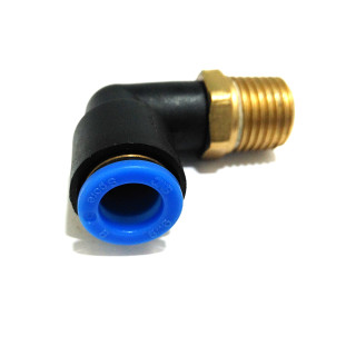 SMC KPL08-02 - 2 x Raccordo a L Filettato Maschio 1/4" per Tubo da 8mm