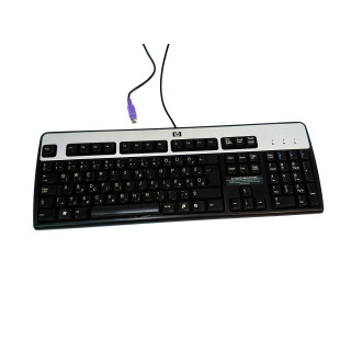 HP SK-2880 - Tastiera Nero e Argento PS/2 per PC
