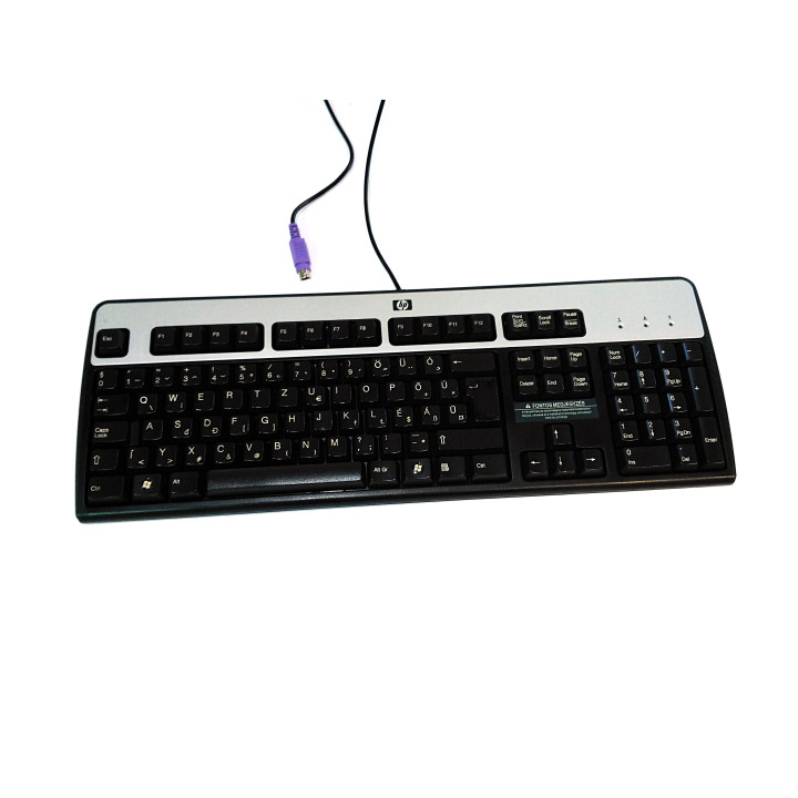 HP SK-2880 - Tastiera Nero e Argento Standard PS/2 per PC