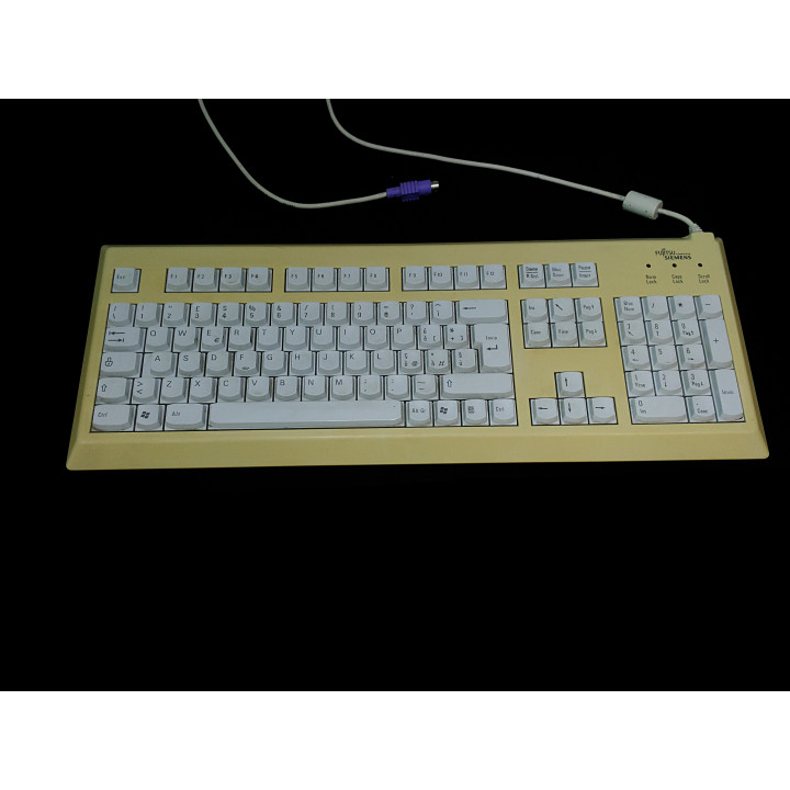 FUJITSU SIEMENS S26381-K397-V185 Tastiera Bianco PS/2 Standard per PC