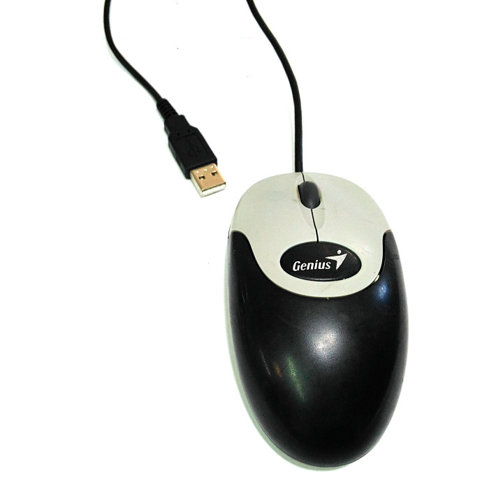 GENIUS NETSCROLL110 - Mouse a 2 Pulsanti + Rotellina di Scorrimento con Cavo USB
